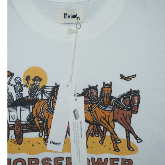 Elwood x Carhartt Family Wines “Horsepower” Tee – Size XL – NWT - Picture 2 of 4